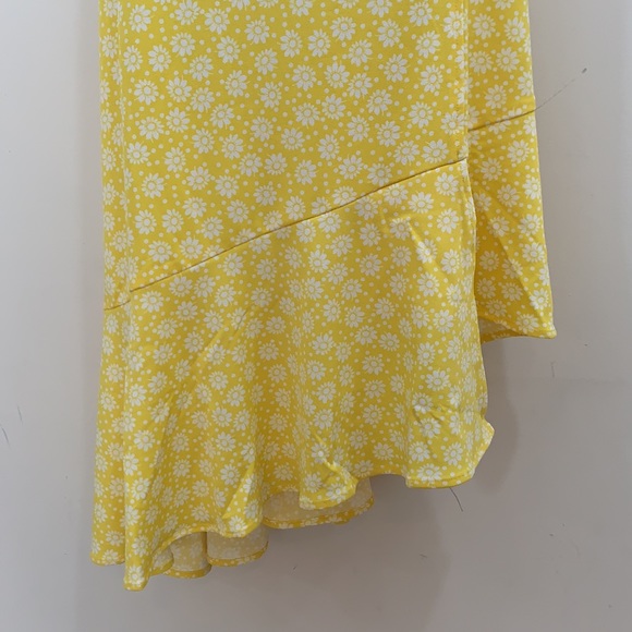 C EST 1946 Daisy Floral Ruffle Hem Skirt Sz 14/16 - Picture 4 of 8